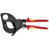 Cortacables tipo carraca aislado Knipex