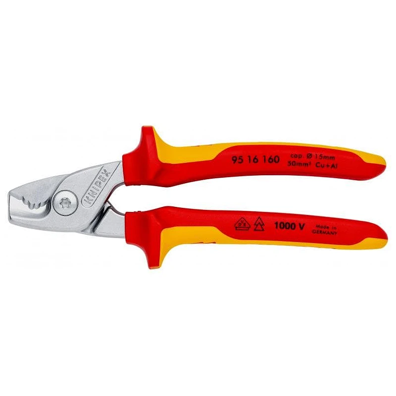 Tijeras cortacables aisladas Knipex StepCut. Tienda Knipex online.