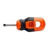 Destornillador de punta recta Stubby BahcoFit con mango carrocero