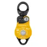 Polea doble de altísimo rendimiento con eslabón giratorio Spin 2 de Petzl