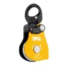 Polea simple de altísimo rendimiento con sentido de rotación único y eslabón giratorio Spin L1D de Petzl