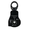 Polea simple de altísimo rendimiento con sentido de rotación único y eslabón giratorio Spin L1D de Petzl