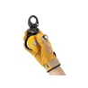 Polea simple de altísimo rendimiento con sentido de rotación único y eslabón giratorio Spin L1D de Petzl