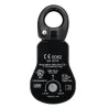 Polea simple y compacta de altísimo rendimiento con eslabón giratorio Spin S1 de Petzl