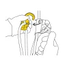 Polea mosquetón ROLLCLIP Z SCREW-LOCK de Petzl