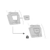 Pletina para fijación de linterna frontal a casco Slot Adapt de Petzl