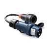 Adaptador clavija CEE Base schuko 2P+TTL con prolongador