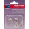 Colgador de ventosa transparente. Blíster de 4 unidades.