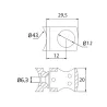 Soporte transversal para barandilla ST-320