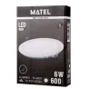 Downlight LED redondo plano luz fría Matel