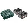 Set básico de 2 baterías de 4.0 Ah más cargador Metabo