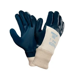 Pack de guantes recubiertos de nitrilo con puño elástico Hycron de Ansell