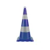 Cono de señalización de PVC azul de 75 cm