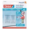 Gancho adhesivo para superficies transparentes y vidrio 1 kg de Tesa