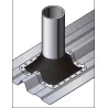 Cubreaguas de base cuadrada en EPDM negro CAEQN de Bofill
