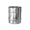 Manguito de unión para tubo de chimenea inox