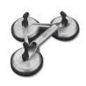 Ventosa triple de aluminio FSKASA003