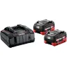 Set de 2 baterías de 18V 5,5 Ah Metabo + cargador