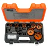 Juego de coronas de sierra bimetal Sandflex de Bahco de 10 piezas 3834-73-22/68