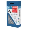 Remache estándar Negro aluminio/acero cabeza alomada Bralo Ecoblíster
