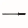 Remache estándar Negro aluminio/acero cabeza alomada Ø4 Bralo