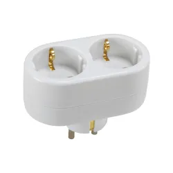 Adaptador schuko frontal 16A