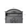 Buzón exterior de aluminio con escudo Residencia Arregui