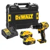 Taladro Percutor sin escobillas Dewalt XR 18V DCD709P2T-QW con 2 baterías Li-Ion 5Ah y maletín TSTAK