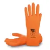 Guante de látex flocado naranja 9005X