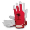 Pack de guantes de flor piel 81RV con tira adhesiva – Protección cómoda para mecánica y agricultura