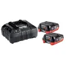 Set básico de 2 baterías Metabo LiHD 4.0 Ah 12V + Cargador