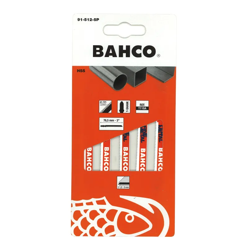Blíster de 5 hojas de calar para metal 91-512-5P de Bahco
