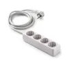 Base 4 tomas con toma de tierra y 1,5m de cable 9/504