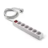 Base 6 tomas con toma de tierra e interruptor y 3m de cable 9/806