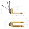 Transpaleta eléctrica Ayerbe AY-2000 EL · 2000 kg · Motor sin escobillas y 24 h autonomía