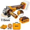 Pack de Taladro más amoladora con baterías y accesorios Ingco