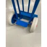 Carretillo de almacén con pala fija y ruedas impinchables Ø260 mm – Capacidad 250 kg