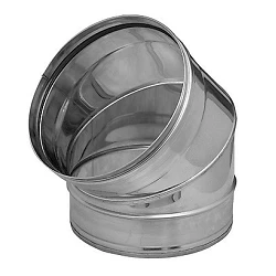 Codo para tubo de estufa de 45º