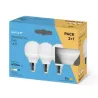 Pack 2 + 1 bombillas LED esféricas G45 E27 de Garza