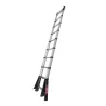 Escalera profesional telescópica de 1 tramo Telesteps Prime Line 4 metros con estabilizadores de Svelt