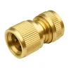 Conector rápido de latón para manguera de 19 mm.