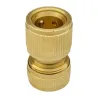 Conector rápido de latón para manguera de 19 mm.