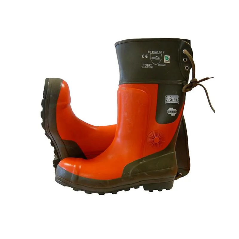 Bota de goma con protección anticorte de clase 2