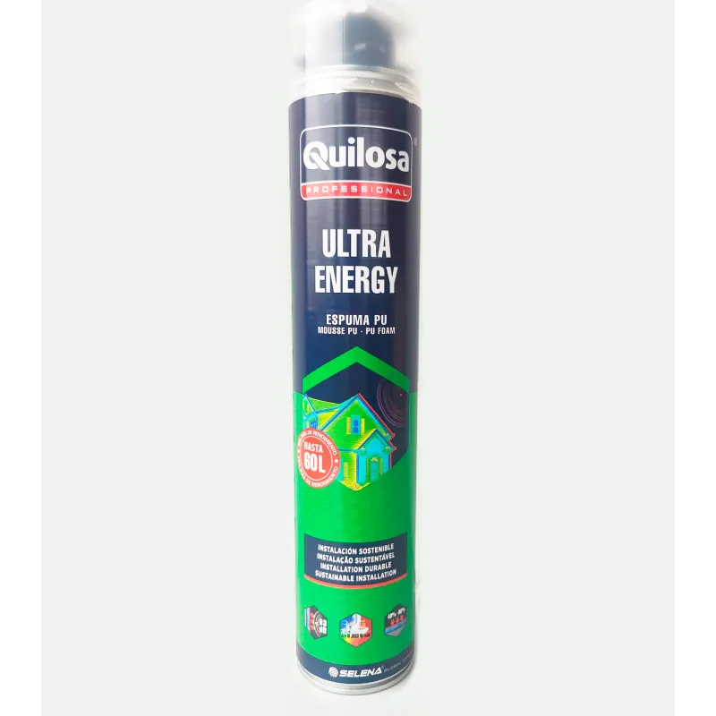 Espuma de poliuretano para pistola Ultra Energy de Quilosa
