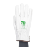 Guantes de piel flor gris | Protección mecánica y térmica, cómodos y flexibles