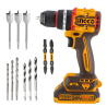 PACK  ATORNILLADOR + AMOLADORA + 2 BAT 4.0 Ah. + CARG.