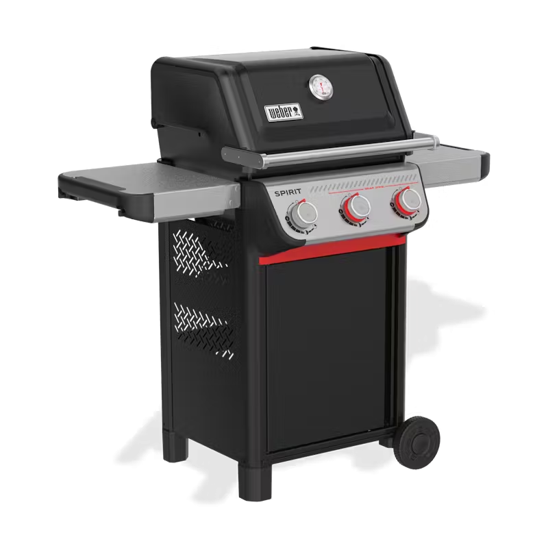 Barbacoa de gas Weber Spirit E-325 con 3 quemadores y Sear Zone – Hierro colado y mesas plegables