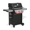 Barbacoa de gas Weber Spirit E-325 con 3 quemadores y Sear Zone – Hierro colado y mesas plegables