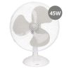 Ventilador de sobremesa Lindi Ø43 cm blanco – 3 velocidades y montaje versátil