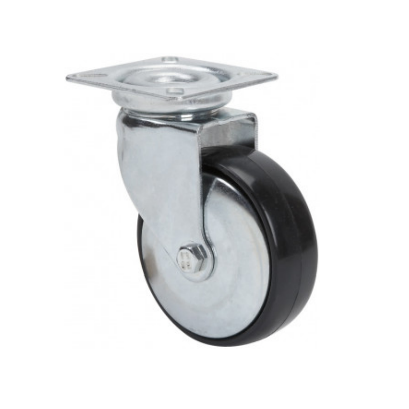 Ruedas de Poliamida Negra Giratorias Ø50 y Ø60 mm – Cargas Ligeras y Desplazamiento Suave